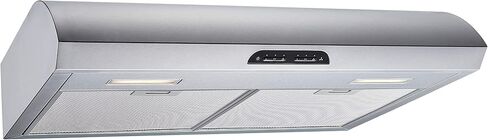 Winflo 30 In. Convertible Stainless Steel Under Cabinet Range Hood with Mesh Filters, Charcoal Filters and Touch Sensor Control in Kuwait