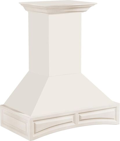 ZLINE 36" Ducted Wooden Wall Mount Range Hood in Cottage White (321TT-36) in Saudi Arabia