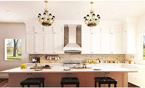 ZLINE 36" Ducted Wooden Wall Mount Range Hood in Cottage White (321TT-36) in Saudi Arabia