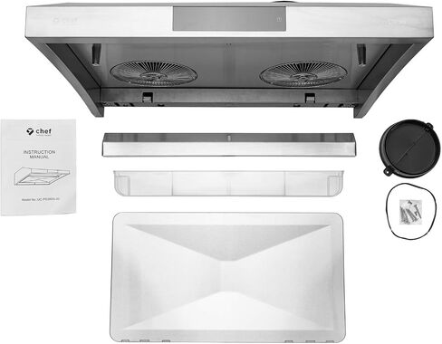 Chef PS38 30" Range Hood Steam Auto Clean with 950 CFM and Touch Panel (Certified Refurbished) in Kuwait