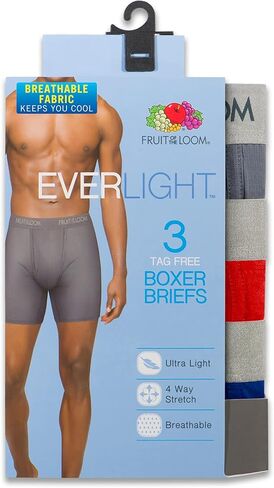 تي شيرت رجالي Fruit Of The Loom Everlight Active Crew من الملابس الداخلية in Kuwait
