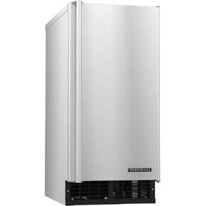 C-80BAJ-AD 15" Energy Star Rated Undercounter Self-Contained Cubelet Ice Maker With 92 lbs. Daily Ice Production 20 lbs. Built-In Storage Capacity Reversible Door and Front Access: Stainless Steel in Kuwait