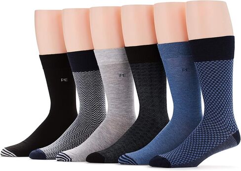 Perry Ellis Portfolio Men's Bonus 6 Pack Socks in Kuwait
