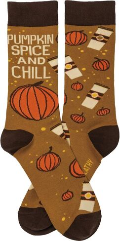 Primitives by Kathy Pumpkin Spice And Chill Socks in Saudi Arabia