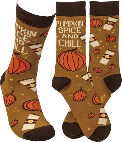 Primitives by Kathy Pumpkin Spice And Chill Socks in Saudi Arabia