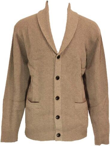 Shephe 4 Ply Men's Cashmere Shawl Collar Cardigan Sweater in Saudi Arabia
