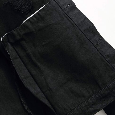 CHUNYEMEN Mens Ripped Jeans Jacket Fashion Slim Denim Jacket for Men in Saudi Arabia