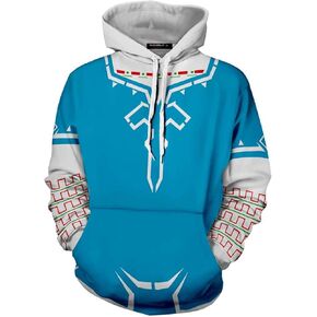 Mens Zelda Hoodies Link Sweatshirt 3D Print Fashion Pullover Majora's Mask Design Hooded Tops in Kuwait