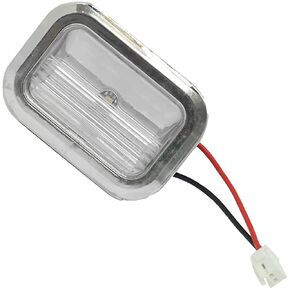 وحدة إضاءة LED W11462342 مطورة - ثلاجة Whirlpool KitchenAid المتوافقة - تحل محل AP6989197 W10908166 - تتميز بإطار من الكروم وكتلة طرفية بيضاء - تحسين المنزل بسهولة in Kuwait