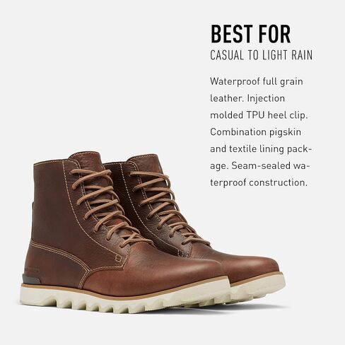 SOREL Men's Kezar Tall WP Boot — Waterproof Leather Rain Boots in Saudi Arabia