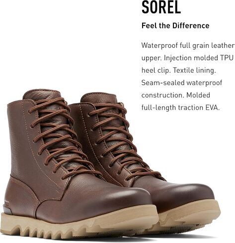 SOREL Men's Kezar Tall WP Boot — Waterproof Leather Rain Boots in Saudi Arabia