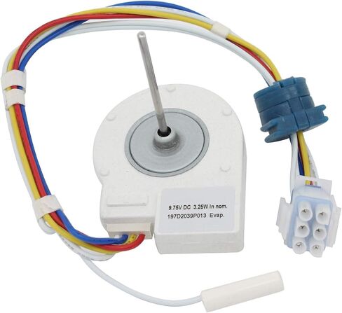 WR60X10074 Evaporator Fan Motor Replacement for General Electric GSL25JFPABS Refrigerator - Compatible with WR60X10074 Evaporator Motor - UpStart Components Brand in Saudi Arabia