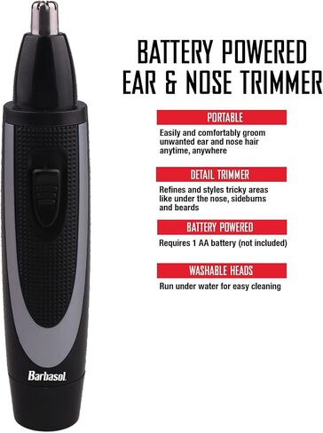 Barbasol 10-Piece All-in-One Men’s Grooming Kit, Includes Detail/Ear and Nose/Micro Trimmer, Manicure Set: Comb, Scissors, Tweezers and Nail Clipper, Travel Case, Oil and Cleaning Brush in Kuwait