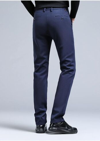 BIANGOD.US.STORE Men's Fall Slim fit Thicken Dress Pant, Business Casual Suit Straight-Leg Pants in Saudi Arabia