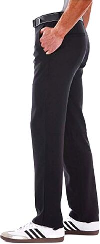 Haggar Men's Super Flex Waistband Performance Pant, Variety (38x32, Black) in Saudi Arabia