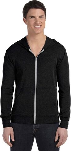 Bella+Canvas Triblend Full-Zip Lightweight Hoodie in Kuwait