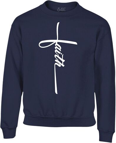 S4E Faith Cross Crewneck Sweatshirt in Saudi Arabia