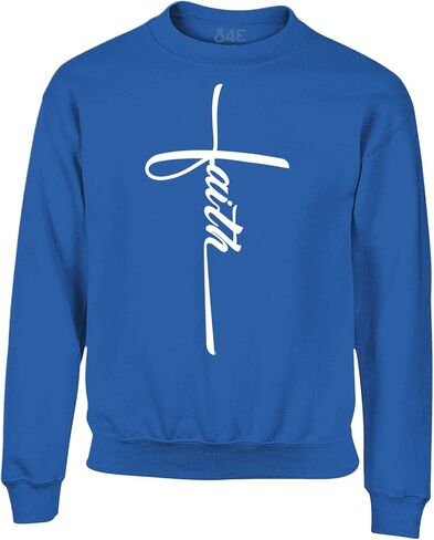 S4E Faith Cross Crewneck Sweatshirt in Saudi Arabia
