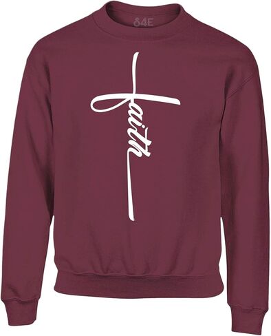 S4E Faith Cross Crewneck Sweatshirt in Saudi Arabia