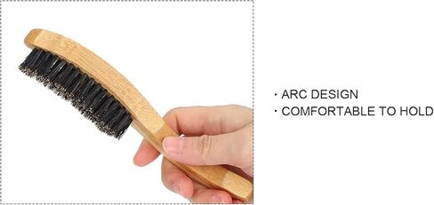 Beard Styling Brush, Strong Toughness Beard Brush Portable Ergonomic Curved Design for Beard and Mustache for Straightens and Promotes Beard Growth in Saudi Arabia