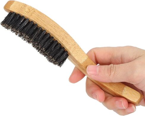 Beard Styling Brush, Strong Toughness Beard Brush Portable Ergonomic Curved Design for Beard and Mustache for Straightens and Promotes Beard Growth in Saudi Arabia