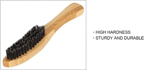 Beard Styling Brush, Strong Toughness Beard Brush Portable Ergonomic Curved Design for Beard and Mustache for Straightens and Promotes Beard Growth in Saudi Arabia