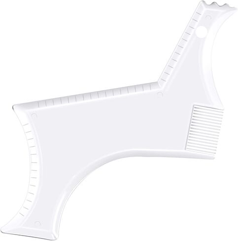 Beard Shaping Tool Trimmers for Men, Kucheed Beard Shaper with Inbuilt Comb Cool Care Black Transparent, Beard & Mustache Trimmers Cut Buddy Beard Lineup Tool Styling Template Comb barber Accessories in Kuwait