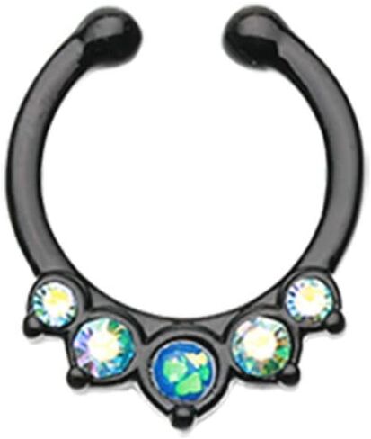 Colorline Opal Precia Fake Septum Clip-On Ring in Saudi Arabia