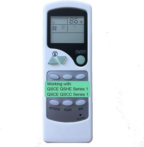 YING RAY Replacement for Quietside Air Conditioner Remote Control for Model QSCE-091 QSHE-091 QSCE-121 QSHE-121 QSCE-181 QSHE-181 QSCE-241 QSHE-241 (Display in Fahrenheit ONLY!!!!!) in Saudi Arabia