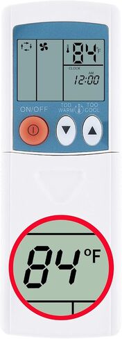 Replacement Remote Control for Mitsubishi MSZ-D30NA MSZ-D36NA MSY-D30NA MSY-D36NA MUY-D30NA MUY-D36NA MFZ-KA25VA MFZ-KA35VA MFZ-KA50VA MLZ-KA25VA MLZ-KA35VA Air Conditioner Display in Fahrenheit -U in Saudi Arabia