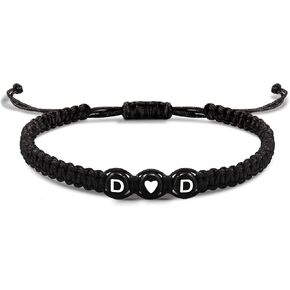 Initial Bracelets for Women Men's Bracelets Gifts for Girlfriend Boyfriend Letter Bracelets I Love You Gifts for Her Him Best Friend Birthday Gift Christmas Jewelry in Saudi Arabia