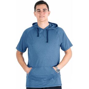 Facitisu Mens Casual Athletic Hoodies Sport Workout Lightweight Quick Dry Mositure Wicking Performance T-Shirt in Saudi Arabia