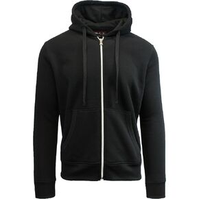 Galaxy By Harvic Mens Full Zip Fleece Hooded Sweatshirt in Kuwait