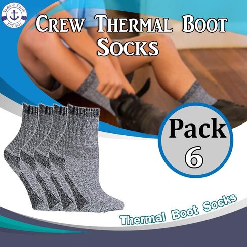 Yacht & Smith Merino Wool Thermal Boot Socks for Hiking, Trail, Hunting, Winter in Saudi Arabia