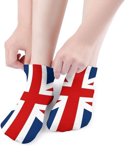 British Flag 5 Pairs Ankle Socks Low-Cut Athletic Running Socks for Men and Women in Saudi Arabia