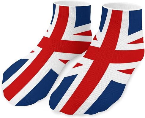 British Flag 5 Pairs Ankle Socks Low-Cut Athletic Running Socks for Men and Women in Saudi Arabia