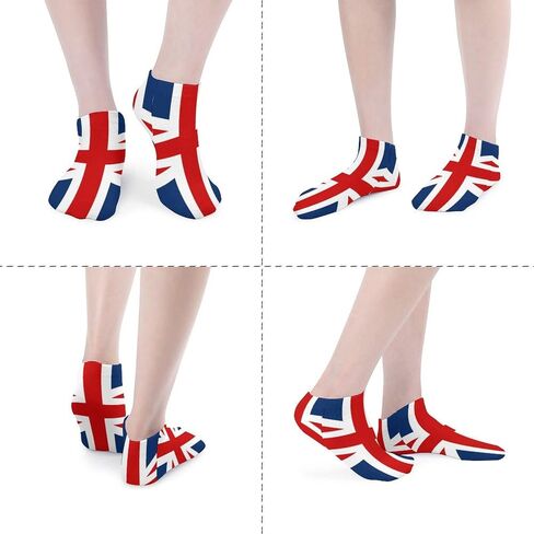 British Flag 5 Pairs Ankle Socks Low-Cut Athletic Running Socks for Men and Women in Saudi Arabia