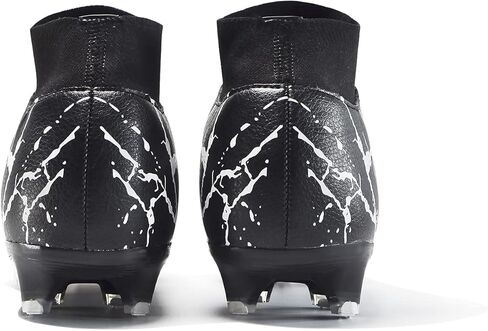 Tyfobos Soccer Cleats for Mens Womens FG Soccer Boots Outdoor Football Shoes Youth Athletic Training Sneaker (Black, Numeric_45) in Saudi Arabia