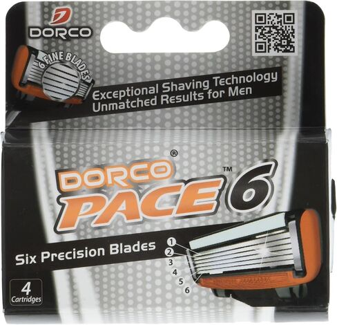 6 Blade Razor Cartridges for Men (Dorco Pace)(SXA1040) 1 Pack of 4 in Saudi Arabia