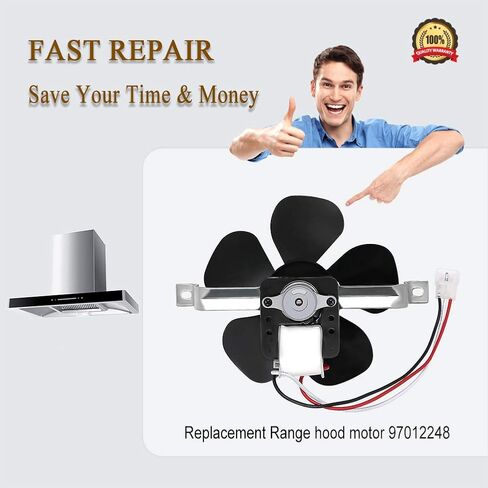 97012248 Range Hood Fan Motor by Primeswift Fit for Bo-Ran Fan Motor Assembly Replaces 99080492,1172615,97005161, 99080410,97011218,97015415, 99080363 in Saudi Arabia