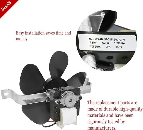 97012248 Range Hood Fan Motor by Primeswift Fit for Bo-Ran Fan Motor Assembly Replaces 99080492,1172615,97005161, 99080410,97011218,97015415, 99080363 in Saudi Arabia
