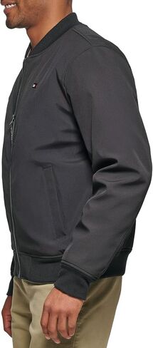 Tommy Hilfiger Men's Lightweight Varsity Rib Knit Bomber Jacket in Saudi Arabia