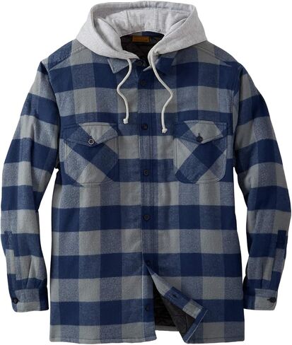 Boulder Creek by KingSize Men's Big & Tall ™ Removable Hood Shirt Jacket in Kuwait