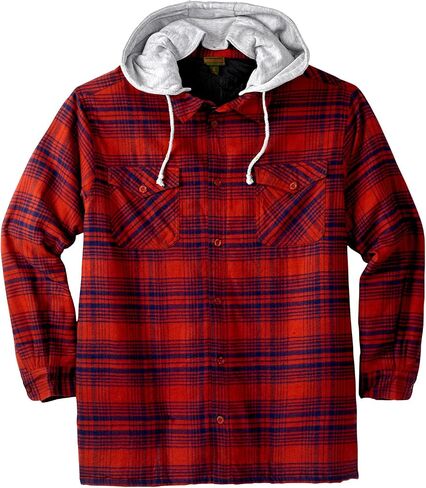 Boulder Creek by KingSize Men's Big & Tall ™ Removable Hood Shirt Jacket in Kuwait