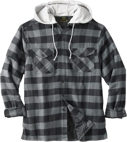 Boulder Creek by KingSize Men's Big & Tall ™ Removable Hood Shirt Jacket in Kuwait