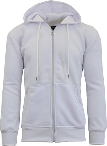 Galaxy By Harvic Mens Full Zip Fleece Hooded Sweatshirt in Kuwait