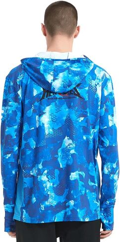 HERCULES Men's Fishing Hoodie Sun Protection Long Sleeve Fishing Shirt UPF 50+ for Fishing, Running, Hiking, Outdoor in Saudi Arabia