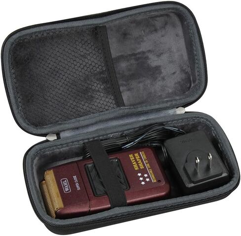 Hermitshell Hard Travel Case for Wahl Professional 8061-100 8164 5-Star Series Rechargeable Shaver Shaper (Black) in Saudi Arabia