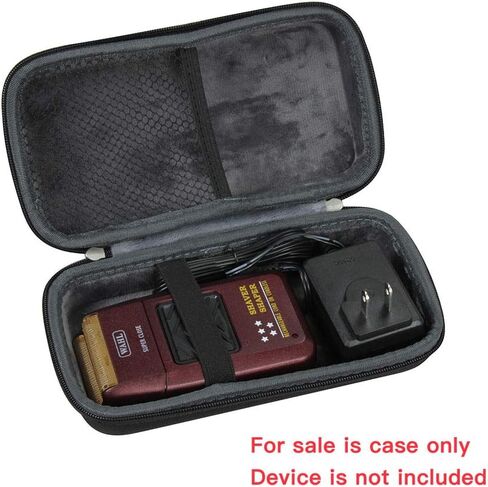 Hermitshell Hard Travel Case for Wahl Professional 8061-100 8164 5-Star Series Rechargeable Shaver Shaper (Black) in Saudi Arabia