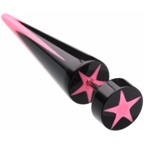 Covet Jewelry Psych Star UV Acrylic Fake Taper in Saudi Arabia